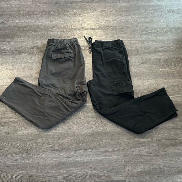 💰2/$25💰 x2 Bluenotes Cargo Pants - Black and Gray - Picture 2 of 11